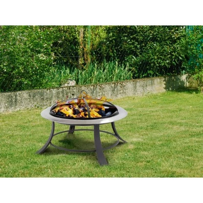 Tepro Feuerstelle Silver City 74 X 50 X 74 Cm (B X H X T) Schwarz/Edelstahl â Bild 3