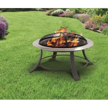 Tepro Feuerstelle Silver City 74 X 50 X 74 Cm (B X H X T) Schwarz/Edelstahl â Bild 4