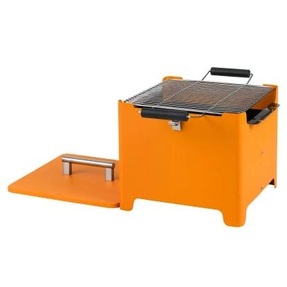 Tepro Holzkohlegrill Chill & Grill Cube Orange 31,5 X 31,5 Cm â Bild 5