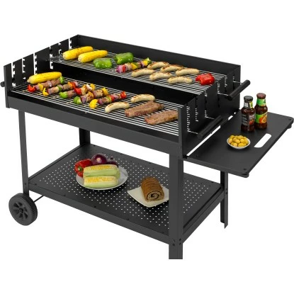Tepro Atlanta-Holzkohlen Grillwagen Schwarz â Bild 2