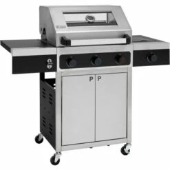 Tepro Gasgrill Keansburg 3 Mit Seitenbrenner Schwarz-Edelstahl