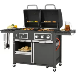 Tepro Gasgrill »Kohle-Gas-Kombi Toronto«, BxTxH: 173x65x116,5 Cm