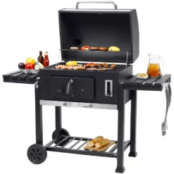 Tepro Holzkohlegrill »Grillwagen Toronto XXL«, BxTxH: 152x73x137 Cm, Mit 2 Grillrosten Und Pizzastein Vorrichtung